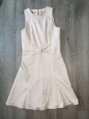 4C Anthropologie Blush Nude Pink Textured Dress fit and flare minimalist tank